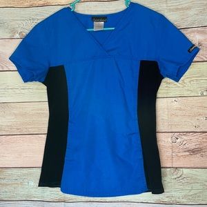 B2G1 Free!! - XS Blue Fitted Scrub Top